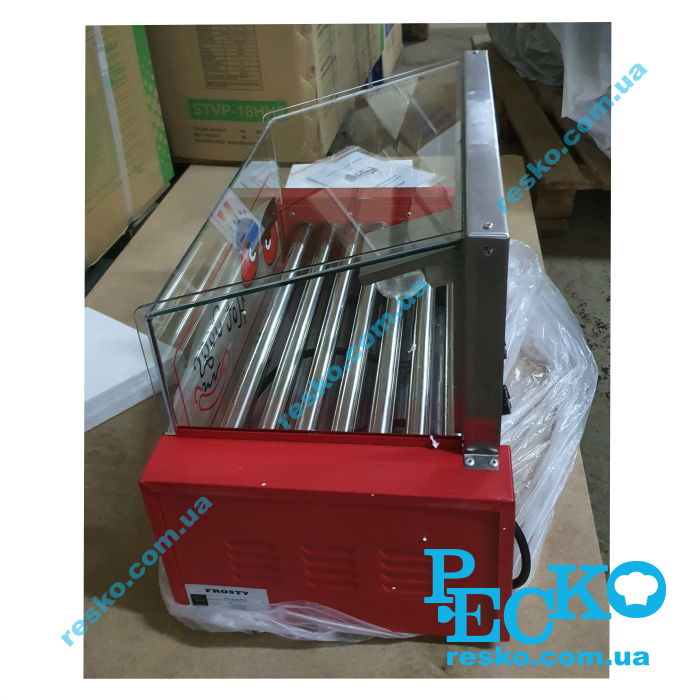 Гриль роликовий Frosty WY-007 зі склом 7 роликів
