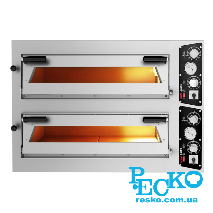 Піч для піци GGM Gastro PDP44 електрична дві камери