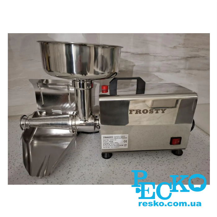 Соковыжималка шнековая Frosty ETC-1C профессиональная, электрическая, универсальная для овощей, фруктов