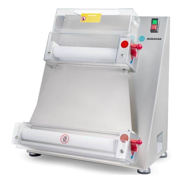 Тестораскаточная машина Hurakan HKN-APD40 для пиццы электрическая профессиональная две пары валков