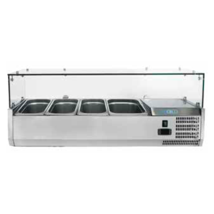 Витрина для топпинга Forcold G-VRX1200-380 холодильная для пиццы пиццерии