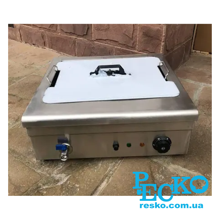 Чебуречница EWT INOX EF18V с краном электрическая профессиональная 18 л