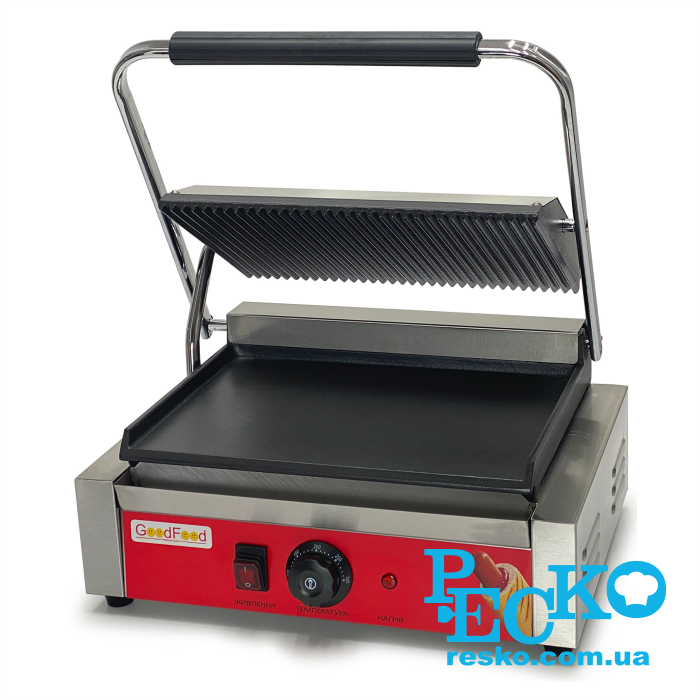 Гриль контактний GoodFood ECG11EA притискний професійний комбінований