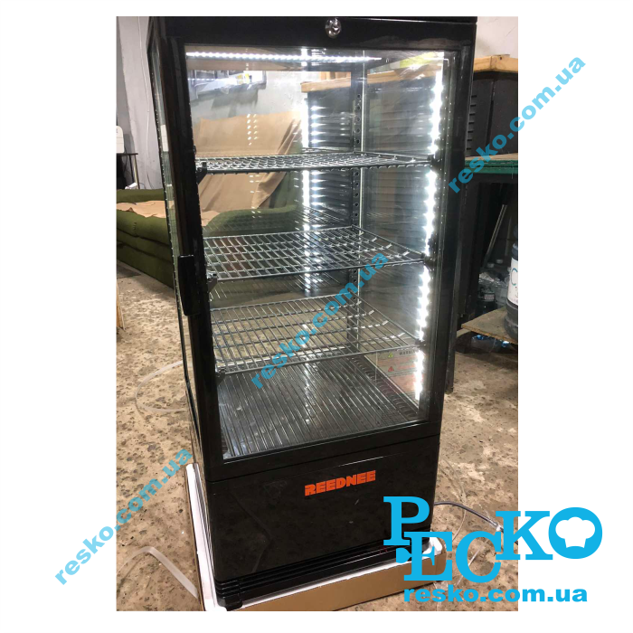 Шафа холодильна Reednee RT78L black вітрина барна настільна чорна