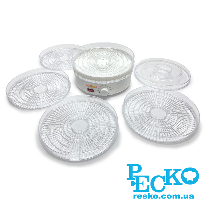 Дегидратор GoodFood DVF5 сушилка для пищевых продуктов овощей, фруктов, мяса