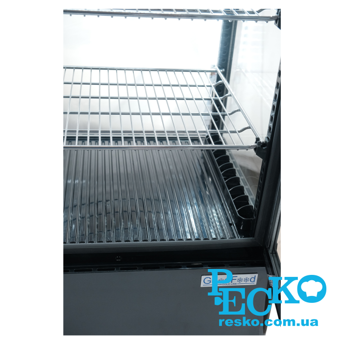 Шкаф холодильный GoodFood RT58L черная витрина барная настольная black от компании РЕСКО