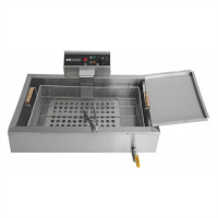 Чебуречниця Hurakan HKN-EF16 з краном електрична професійна 16 л