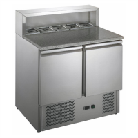 Стіл для піци Hurakan HKN-GXSD2GN холодильний з гранітною стільницею