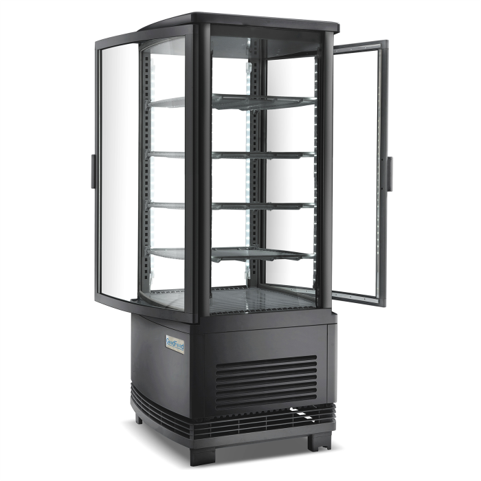 Шкаф холодильный GoodFood RT98LR2 черная витрина барная настольная black