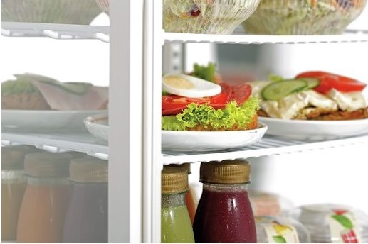 Шкаф холодильный Frosty RT58L-1D white витрина барная настольная белая