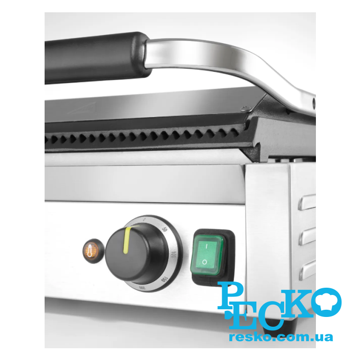 Гриль контактний Hendi 263624 panini XL притискний професійний ребристий