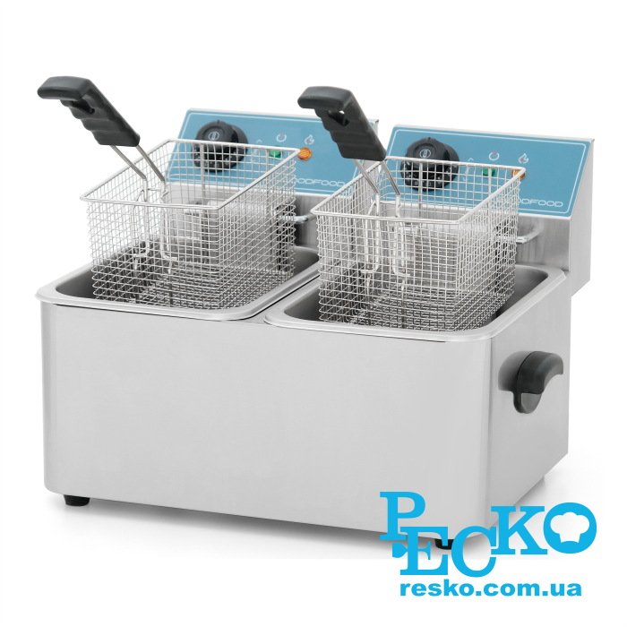 Фритюрниця GoodFood EF44 BLUE електрична професійна 4+4 л
