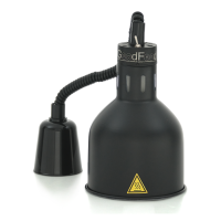 Лампа для підігріву страв GoodFood WFL10 BLACK чорна підвісна професійна