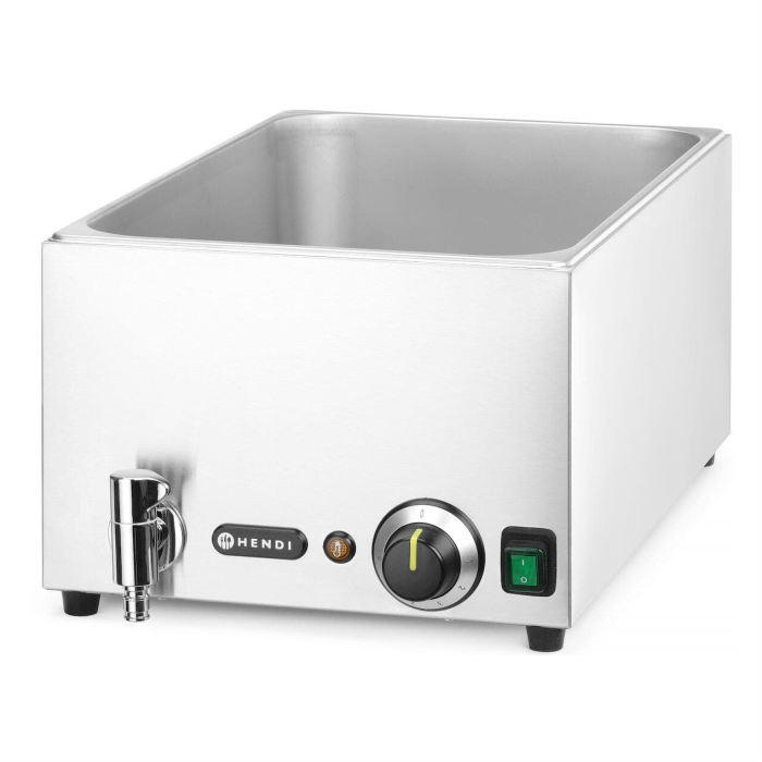 Мармит тепловой Hendi 238912 GN 1/1 со сливным краном электрический профессиональный