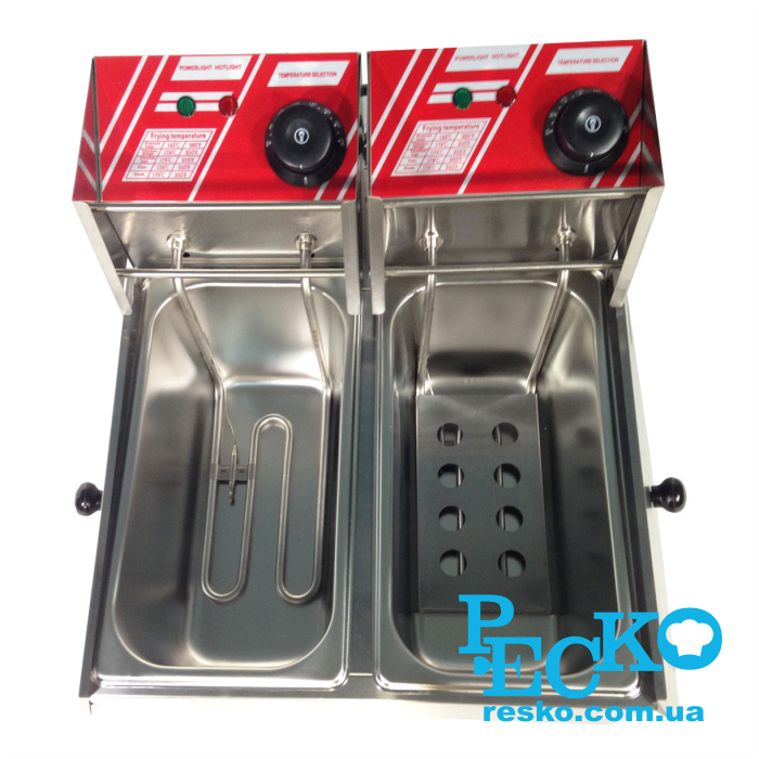 Фритюрниця GoodFood EF4+4 електрична професійна 4+4 л