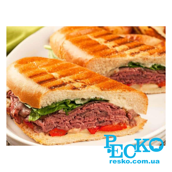 Гриль контактний Remta R71 притискний професійний ребристий