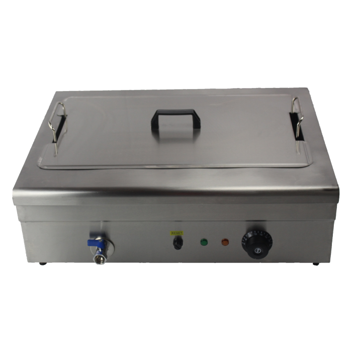 Чебуречница EWT INOX EF18V с краном электрическая профессиональная 18 л