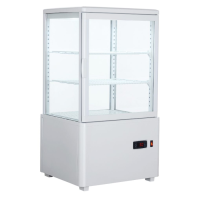 Шафа холодильна Hurakan HKN-UPD58W white вітрина барна настільна чорна