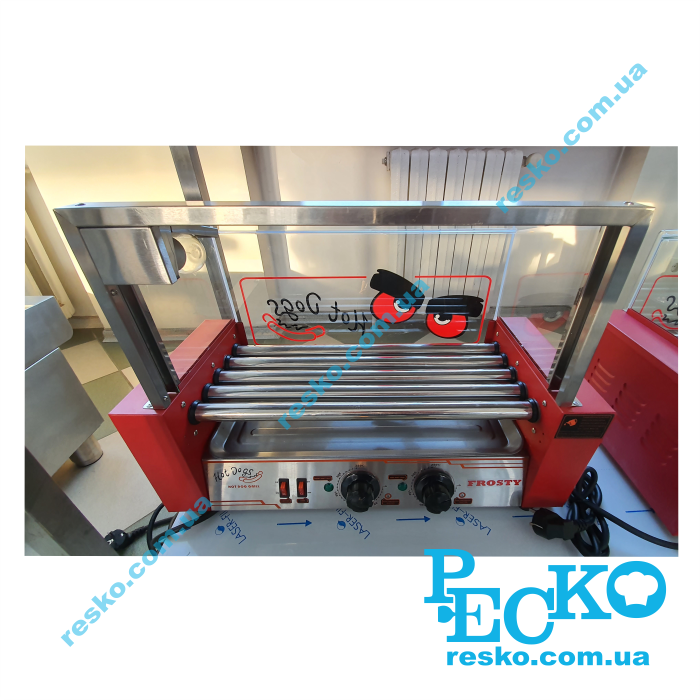 Гриль роликовий Frosty WY-005 зі склом 5 роликів