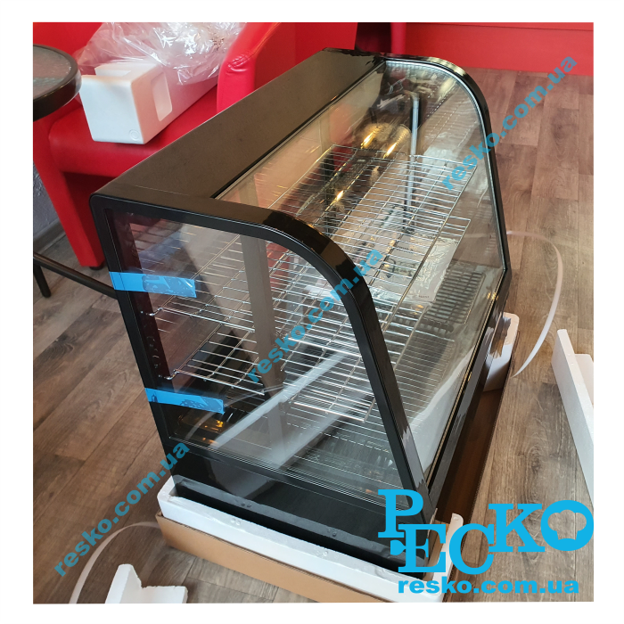 Витрина холодильная Frosty FW 100 черная black кондитерская настольная горизонтальная