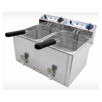 Фритюрниця Beckers FB 8+8 LT з краном електрична професійна 8+8 л