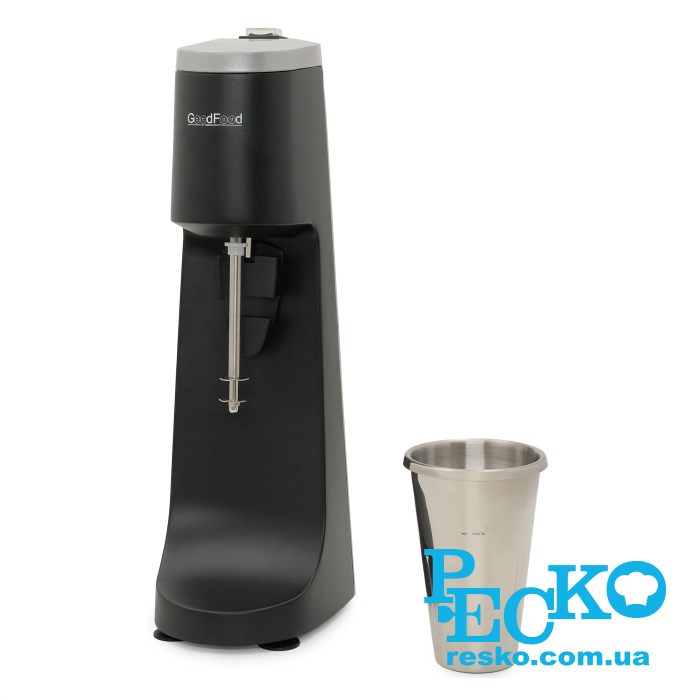 Миксер молочный GoodFood MFD44 BLACK для молочных коктейлей профессиональный 1 л