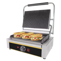 Гриль контактний Frosty EGS-22 притискний професійний ребристий