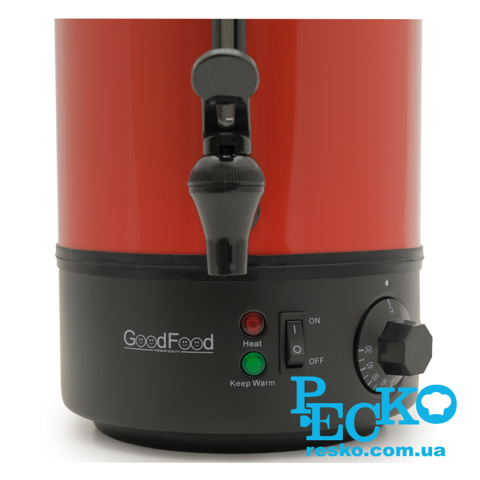 Электрокипятильник GoodFood WB08S RED красный наливной профессиональный 10 л