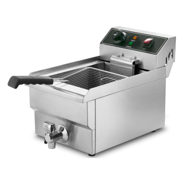 Фритюрница Hurakan HKN-FT10N с краном электрическая профессиональная 10 л