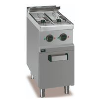 Фритюрниця Apach APFE-47/2P з краном електрична професійна 6+6 л