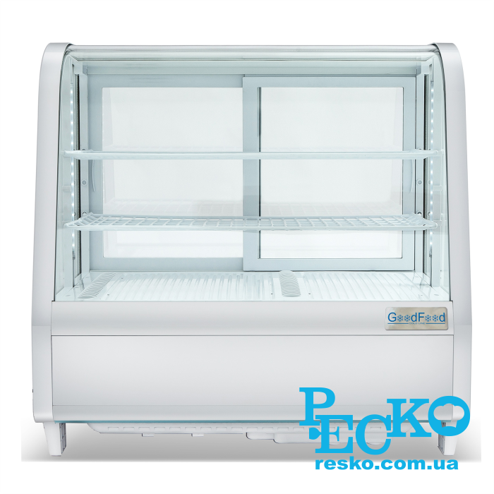 Витрина холодильная GoodFood RTW100L белая Premium кондитерская настольная горизонтальная