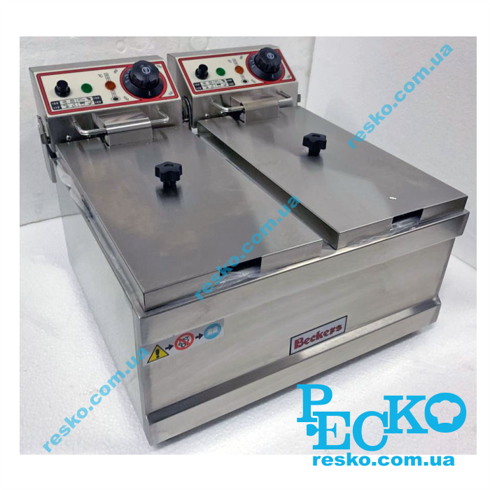 Фритюрниця Beckers FB 4+4 LTA електрична професійна 4+4 л