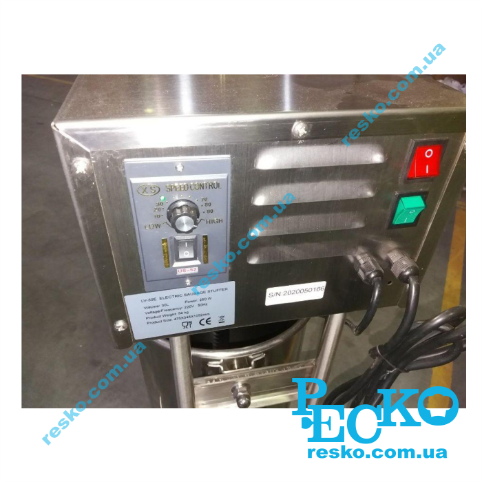 Шприц ковбасний Rauder LV-15E вертикальний професійний 15 л