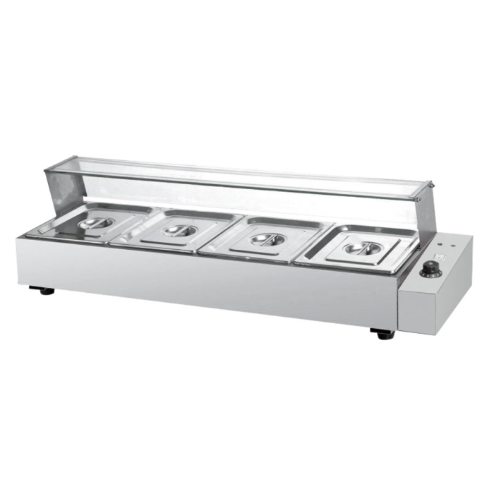 Мармит тепловой GoodFood BM4G GN 1/2 со сливным краном электрический профессиональный