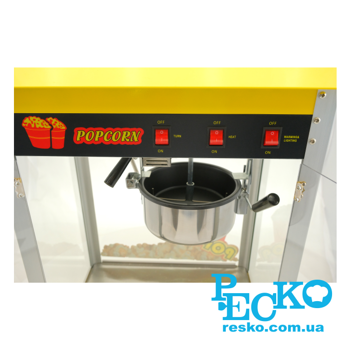 Аппарат для приготовления попкорна GoodFood PCM-826Y YELLOWCORN профессиональный