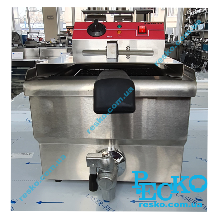 Фритюрниця Frosty EF-101V з краном електрична професійна 8 л