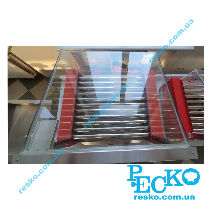 Гриль роликовий Frosty WY-011 зі склом 11 роликів