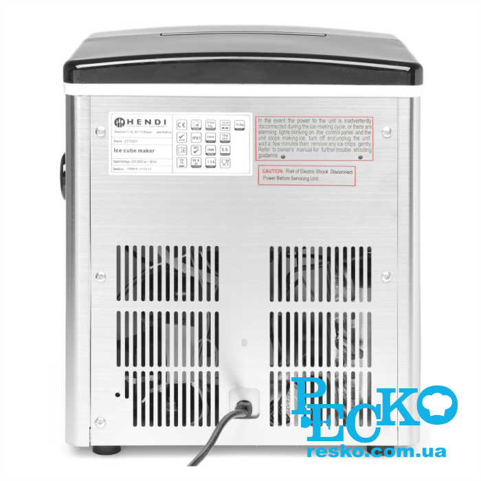 Ледогенератор Hendi 271551 Kitchen Line колпачок наливной автономный 15 кг