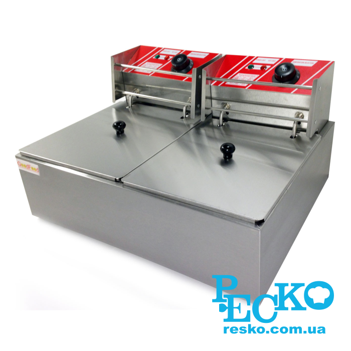 Фритюрниця GoodFood EF6+6 електрична професійна 6+6 л