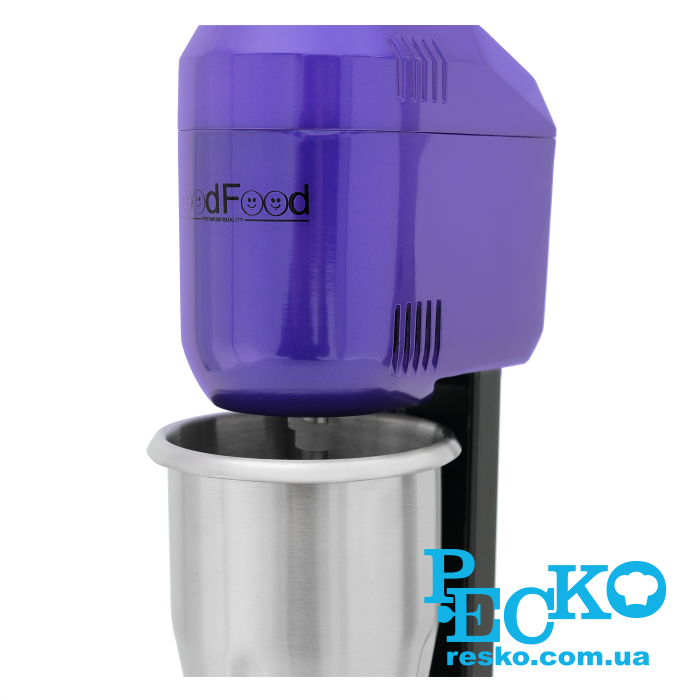 Миксер молочный GoodFood MFD11 PURPLE для молочных коктейлей профессиональный 1 л