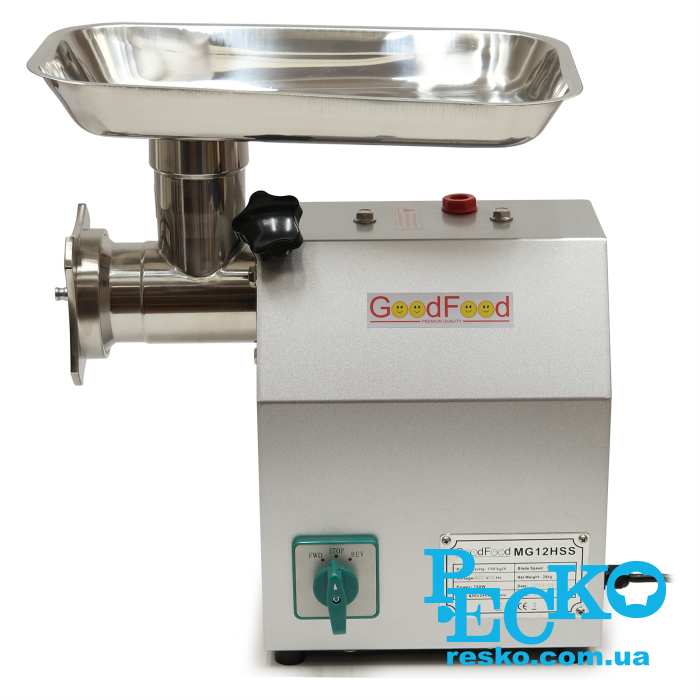 М'ясорубка GoodFood MG12HSS Reverse професійна електрична промислова 150 кг/год
