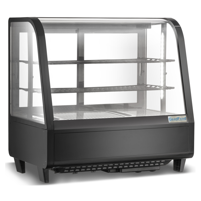 Витрина холодильная GoodFood RTW100L черная Premium кондитерская настольная горизонтальная