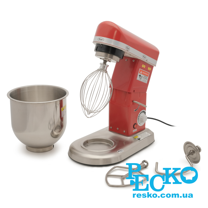 Миксер кондитерский планетарный GoodFood PM-B7 RED красный профессиональный 7 л промышленный настольный от компании РЕСКО
