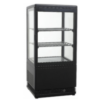 Шафа холодильна Frosty RT58B-1 black вітрина барна настільна чорна