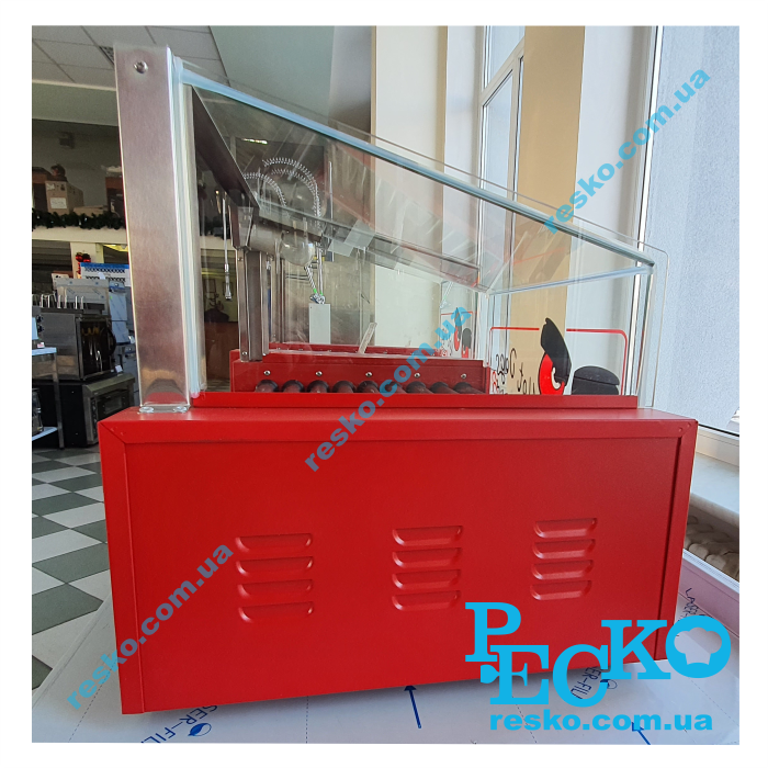 Гриль роликовий Frosty WY-009 зі склом 9 роликів