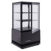 Шафа холодильна Frosty FL-58 black вітрина барна настільна чорна