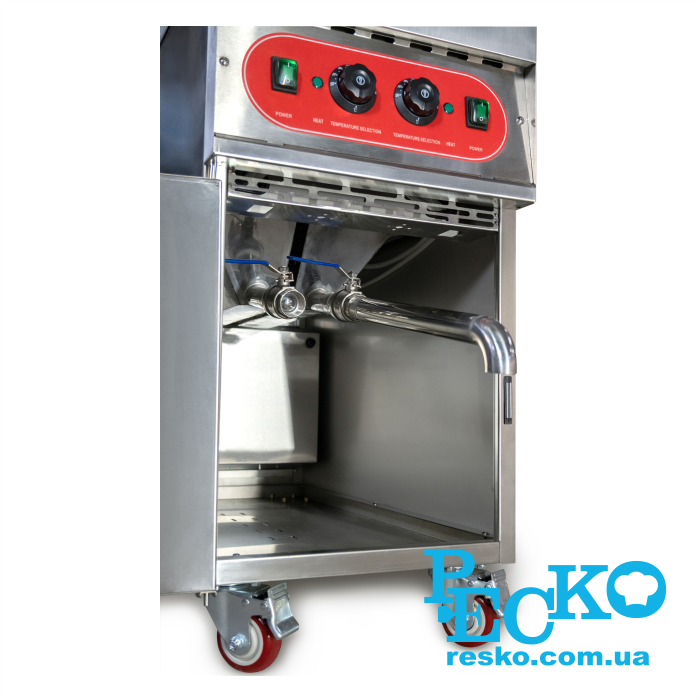 Фритюрниця GoodFood EF14L-2 з краном електрична професійна 14+14 л