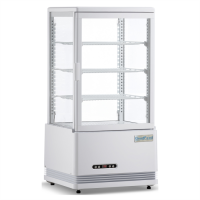 Шафа холодильна GoodFood RT68L біла вітрина барна настільна black