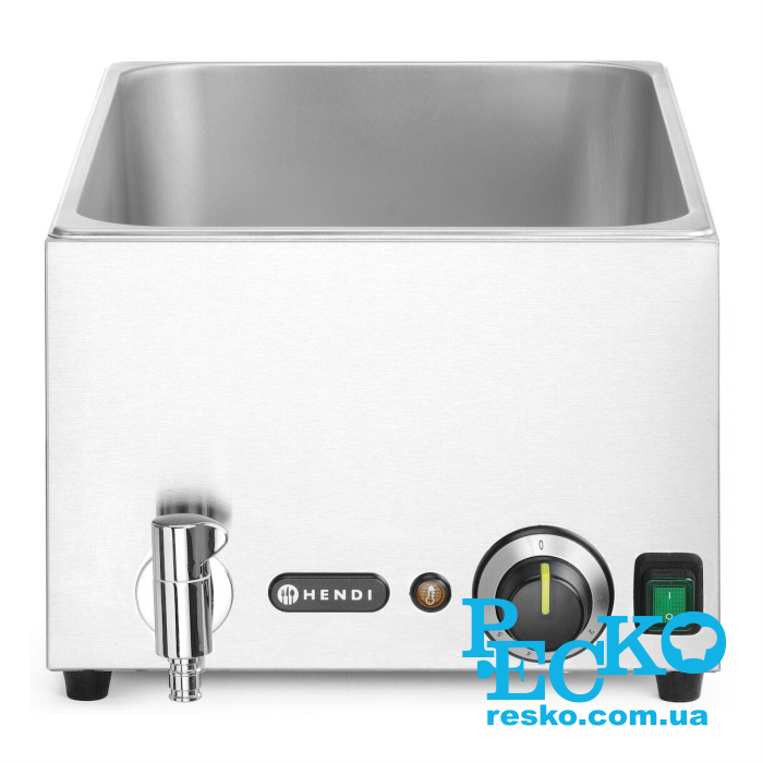 Марміт теловий Hendi 238868 GN 1/1 зі зливним краном електричний професійний