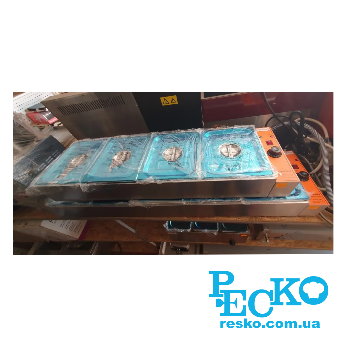 Марміт теловий GoodFood BM4G GN 1/2 зі зливним краном електричний професійний